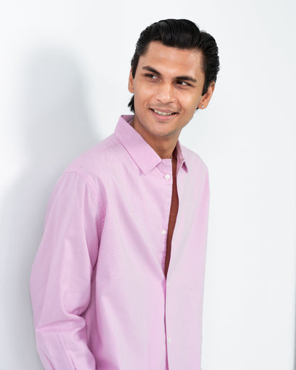 Boxy Fit Shirt । Baby pink