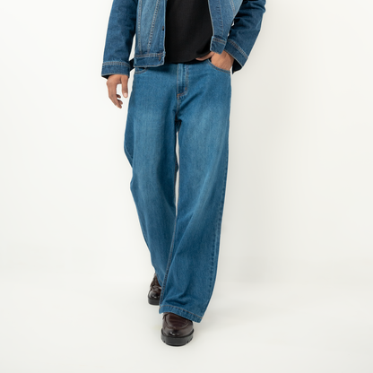 Wide Leg Denim Pant  |   Dark Navy