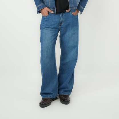Wide Leg Denim Pant  |   Dark Navy