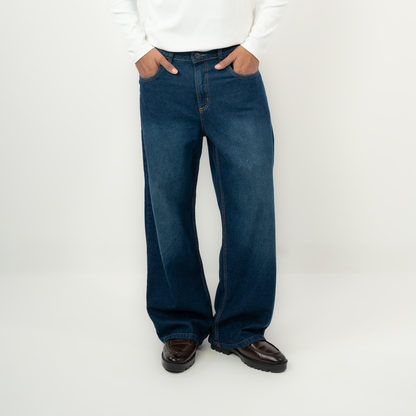 Wide Leg Denim Pant  |   Dark Navy