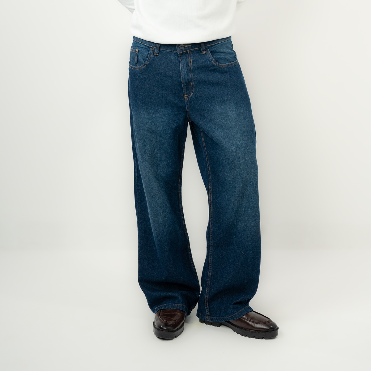Wide Leg Denim Pant  |   Dark Navy