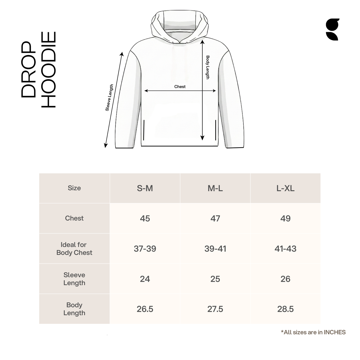 Drop Hoodie    Black