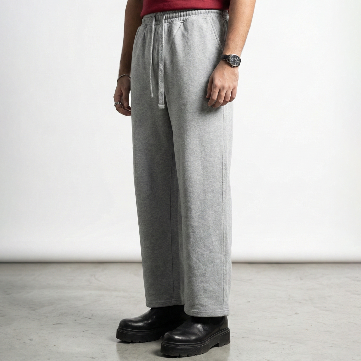 Straight Cut Flex Joggers    Ash Grey