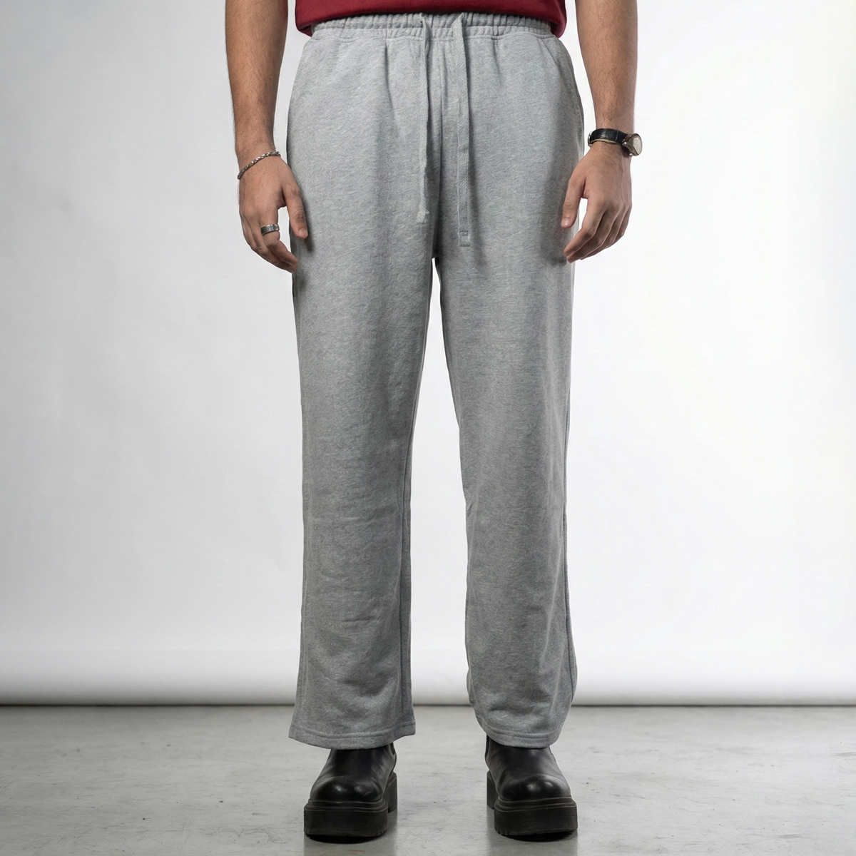 Straight Cut Flex Joggers    Ash Grey