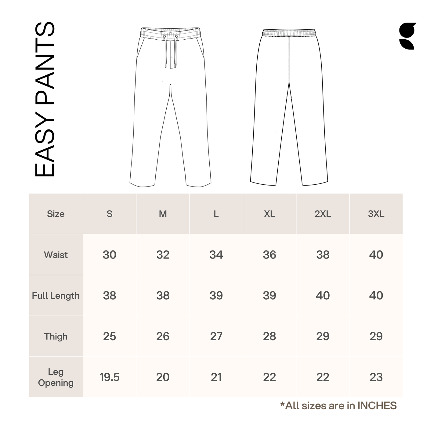 Easy Pants | Golden Brown