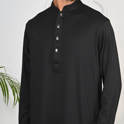 Zayeen   Premium Panjabi  | Black