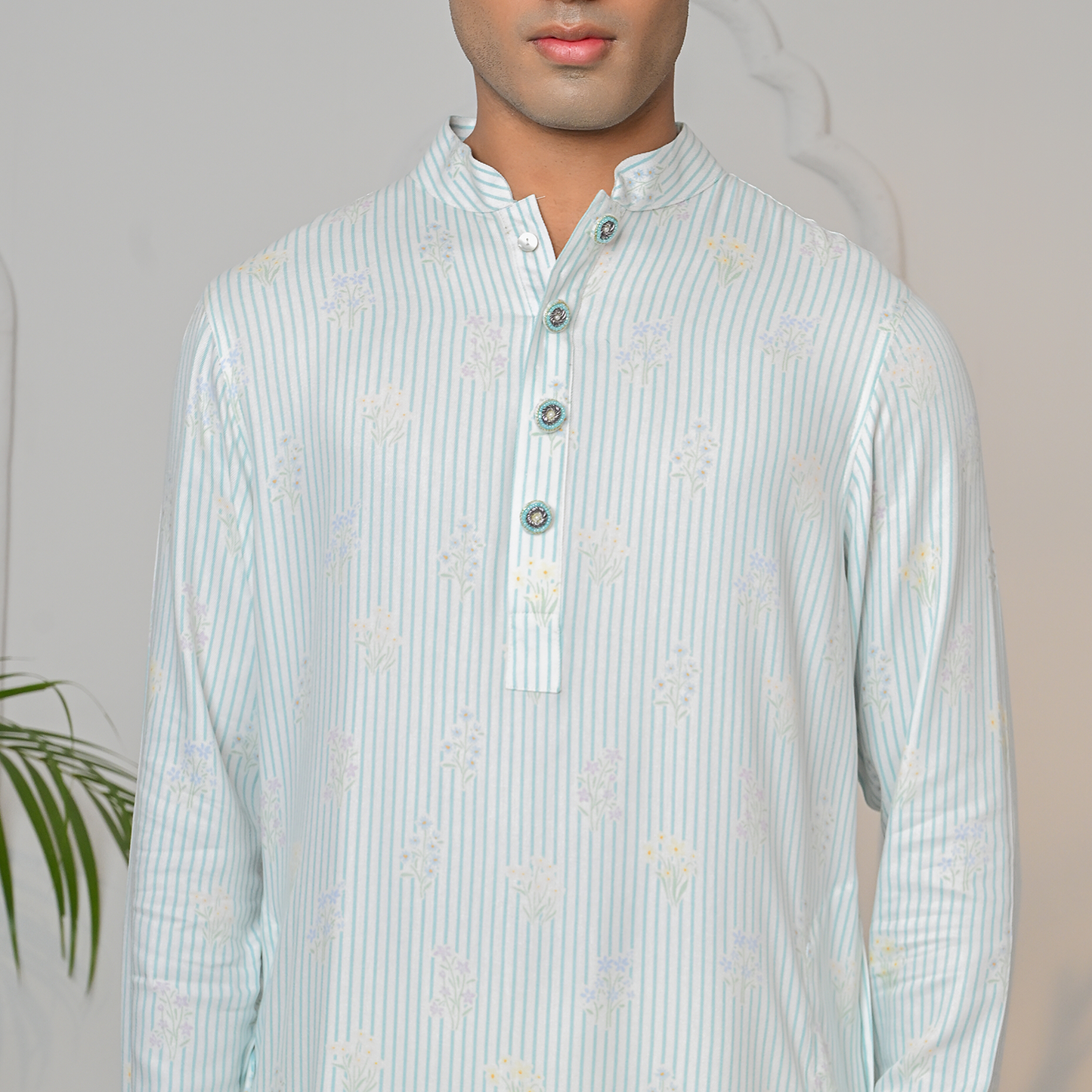 Gulbahaar   Panjabi    Pastel Blue