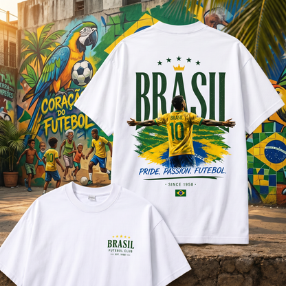 Brazil | Fifa World Cup 2026 Fan Tshirts (Drop Shoulders)