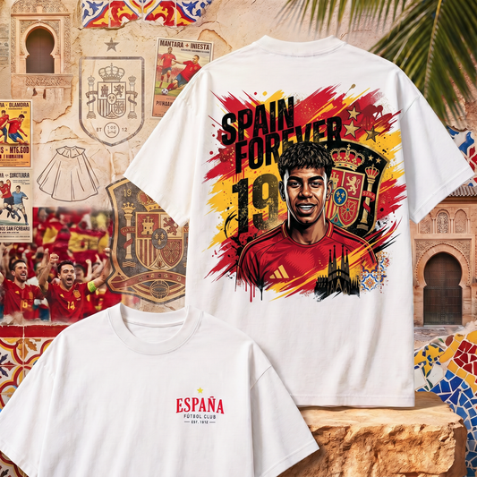 Spain | Fifa World Cup 2026 Fan Tshirts (Drop Shoulders)
