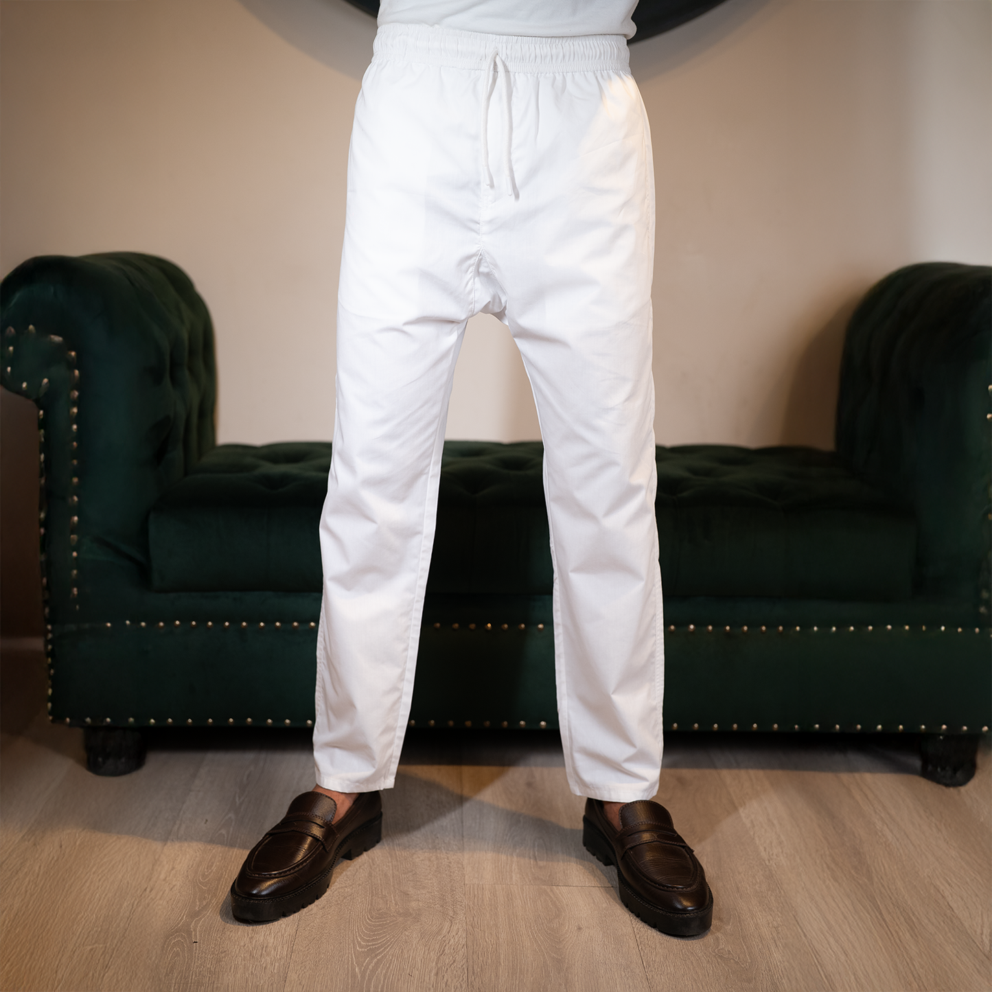 Classic Aligarhi Pajama  | White