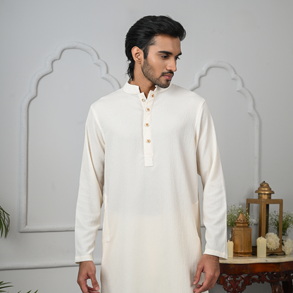 Nazm   Zardozi Panjabi  |  Cream