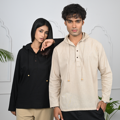 Hooded Katua    Beige