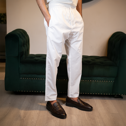 Classic Aligarhi Pajama  | White