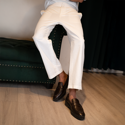Straight Pajama   |  Cream White