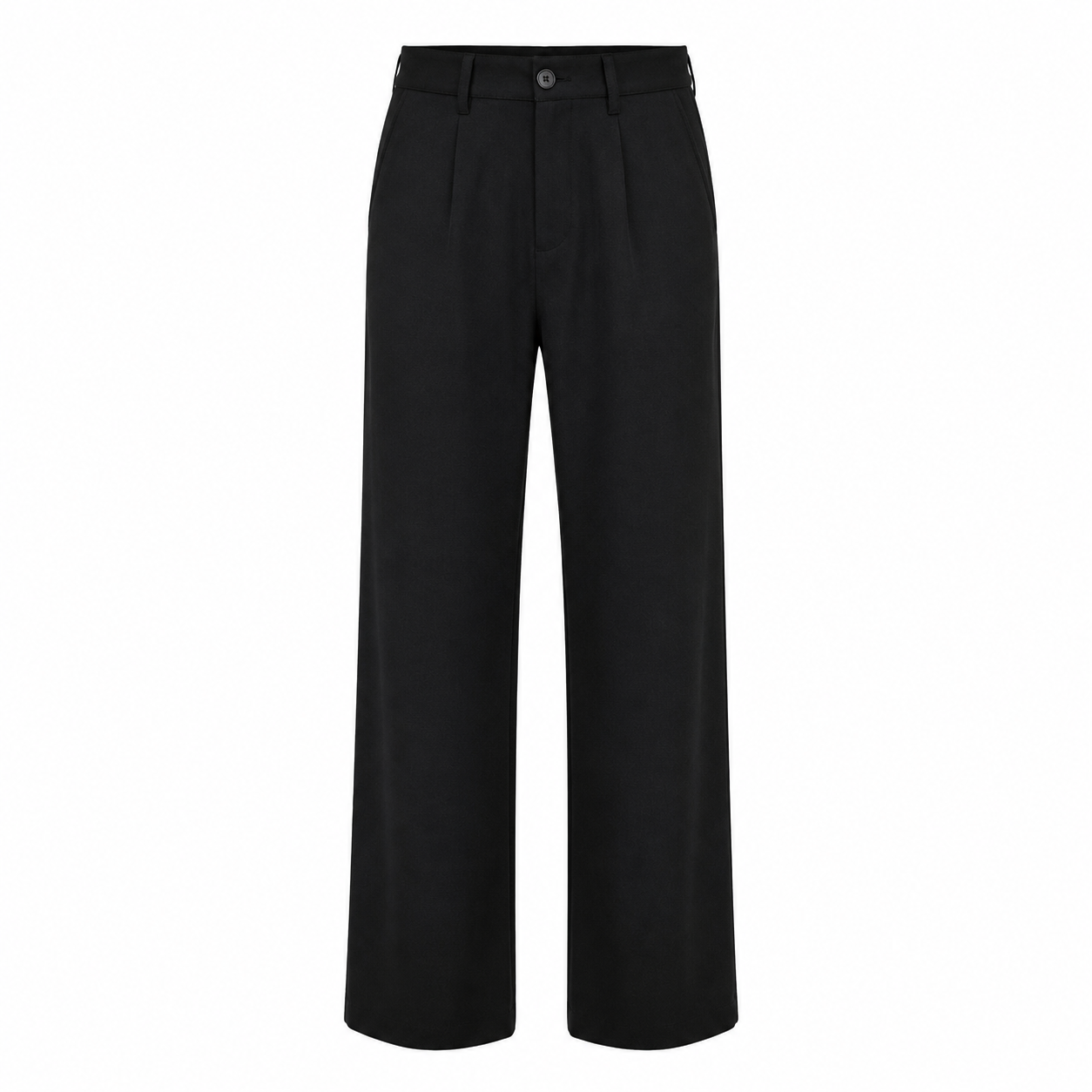 Straight Cut Dress Pants । Black