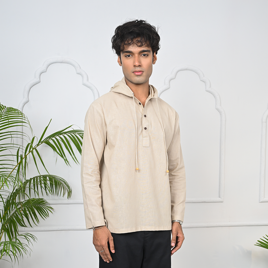 Hooded Katua    Beige