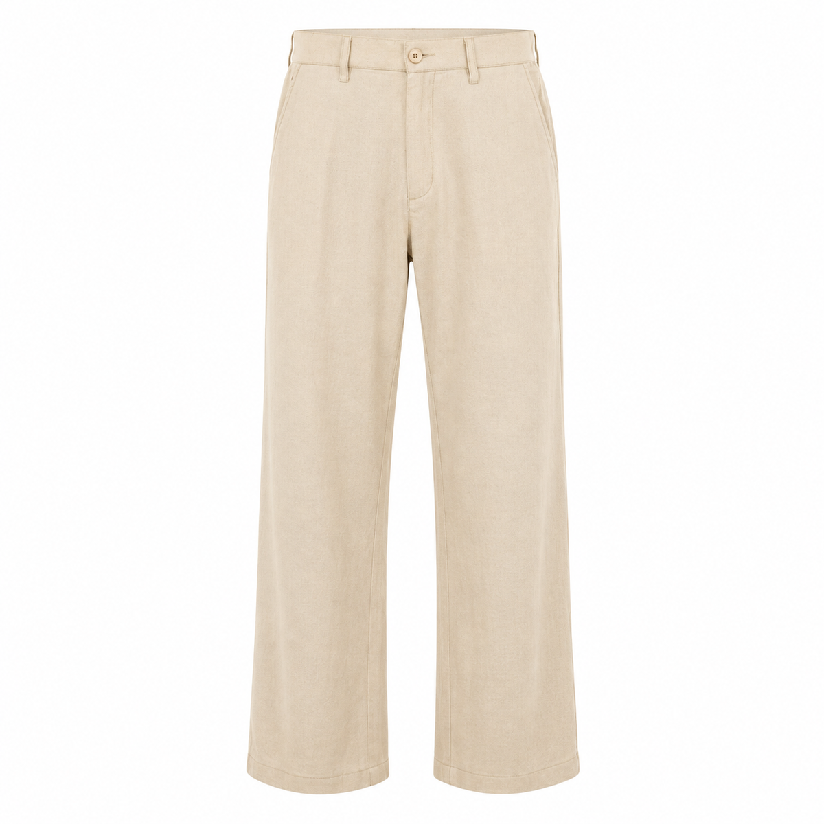 Straight Cut Dress Pants । Beige