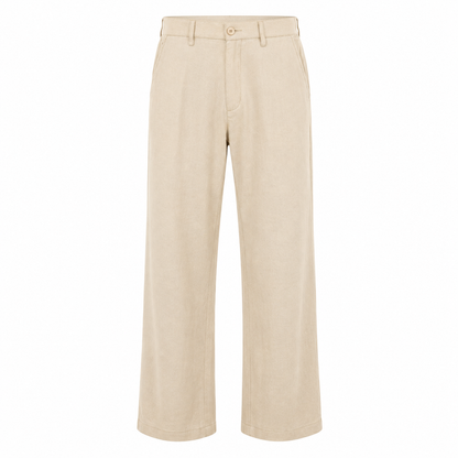 Straight Cut Dress Pants । Beige