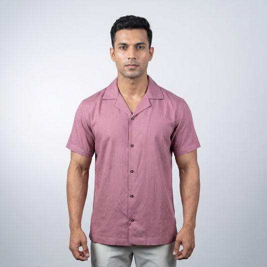 Cuban Resort Shirt  |  Mauve
