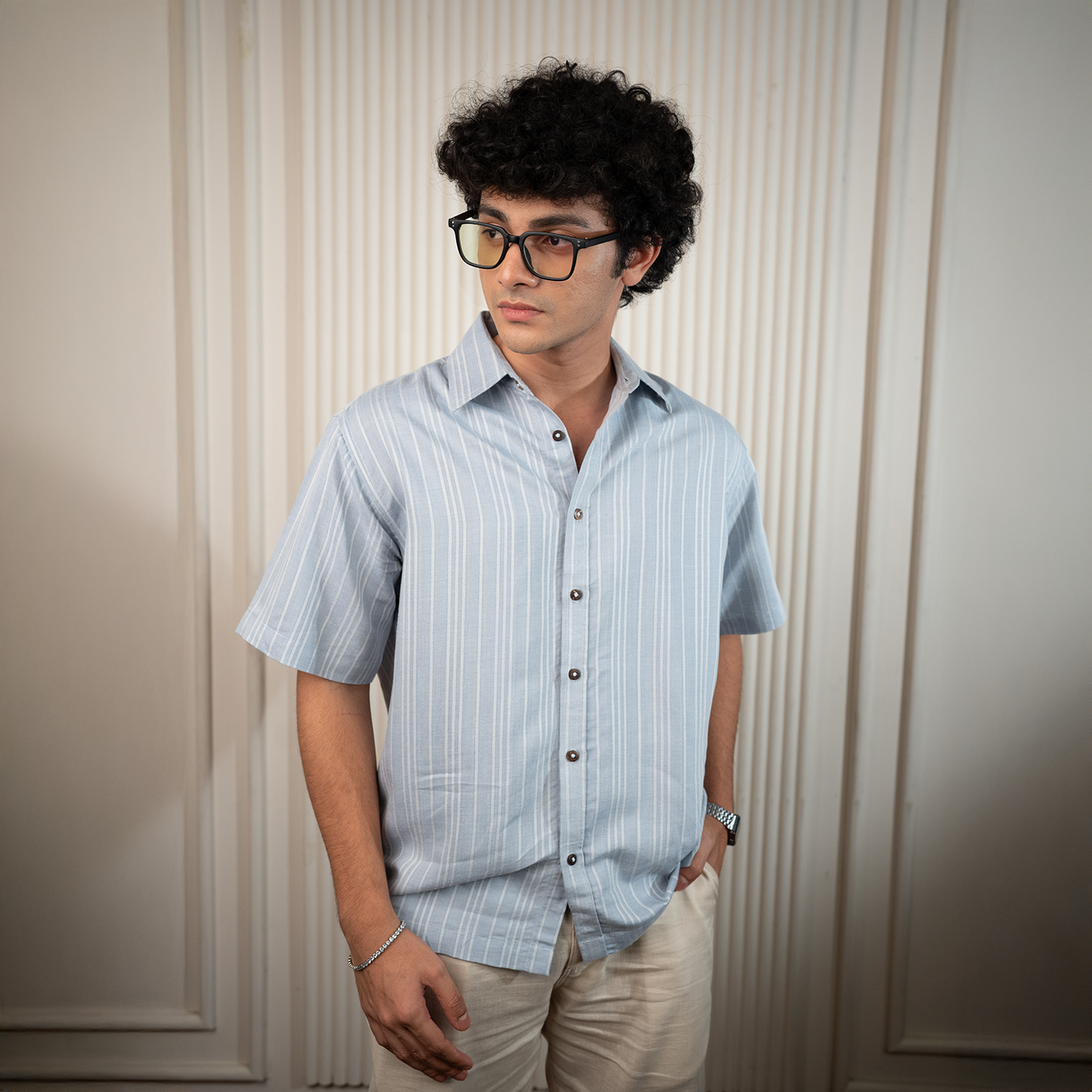 Urban Resort Shirt    Blue Stripe