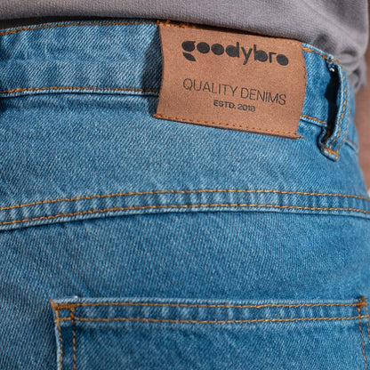 Wide Leg Denim Pant    Light Bleach