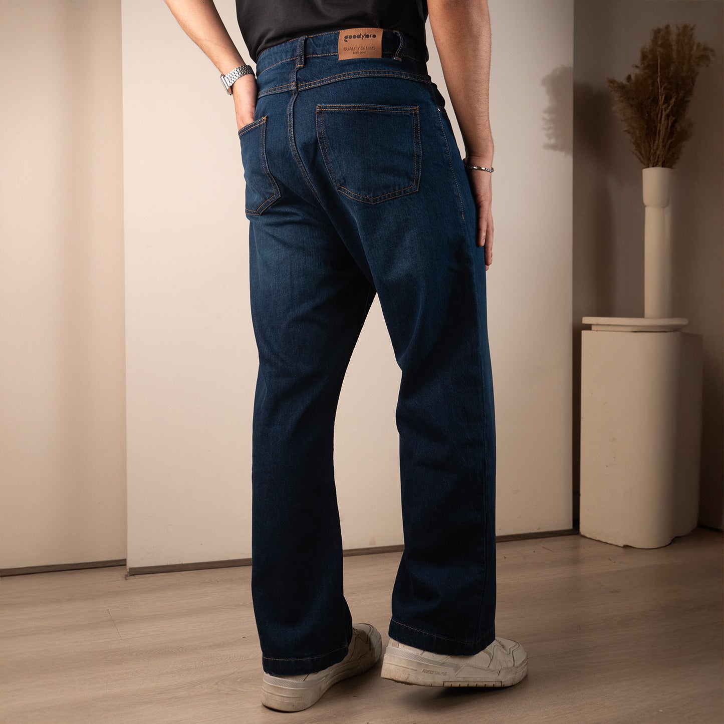 Wide Leg Denim Pant  |   Dark Navy