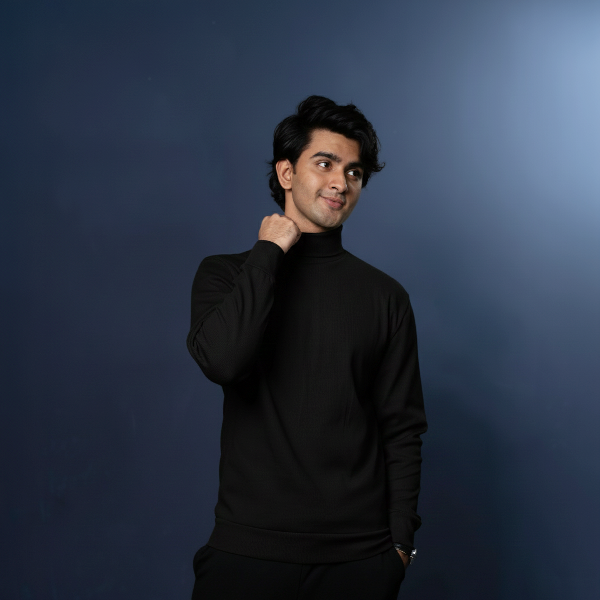 Turtle Neck     Black