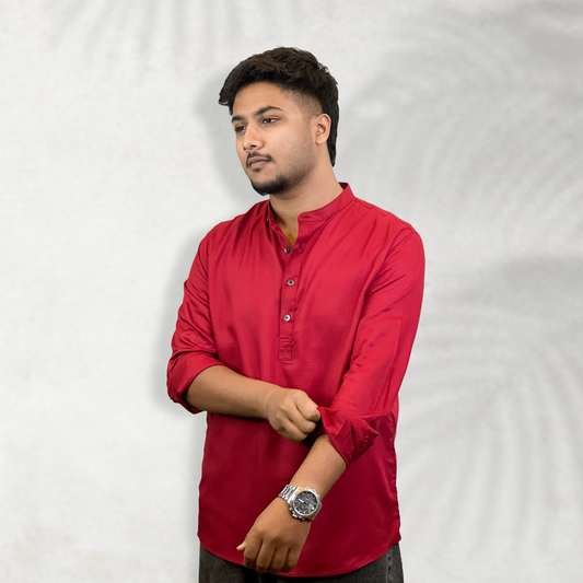 Henley Katua | Crimson Red
