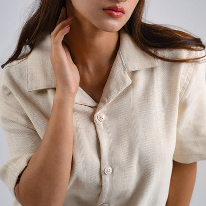Resort Shirt | Cream Beige