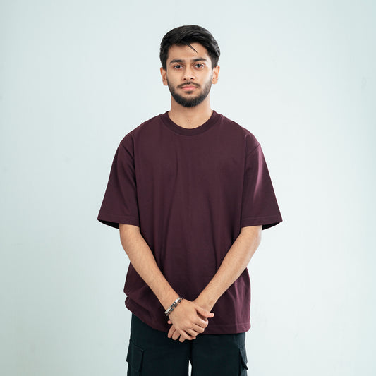 Butter Smooth Slide Tee | Dark Burgundy