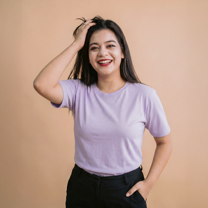 Round Neck  Half Sleeve   |  Pale Lavender