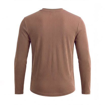 Classic Henley T-Shirt |  Brown