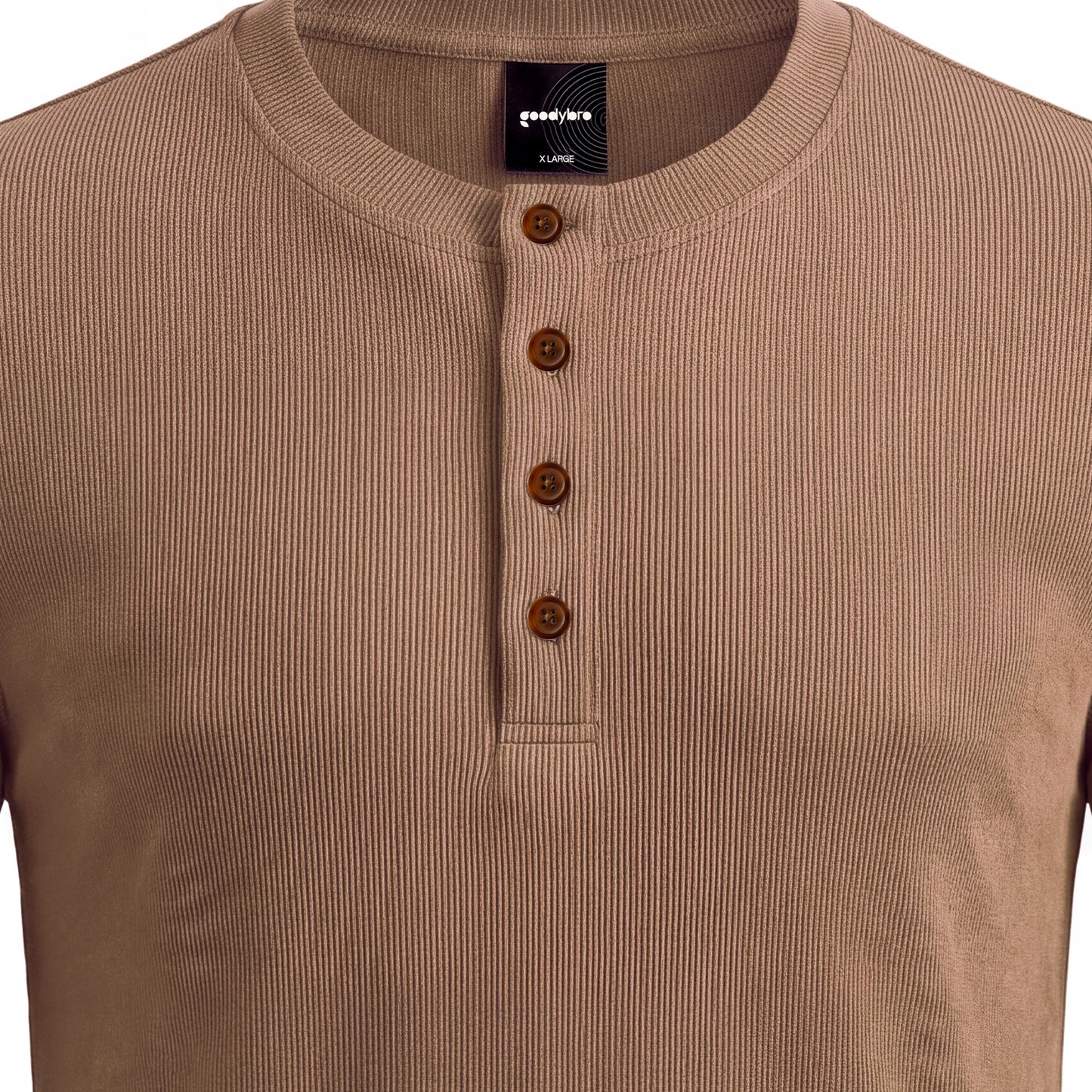 Classic Henley T-Shirt |  Brown