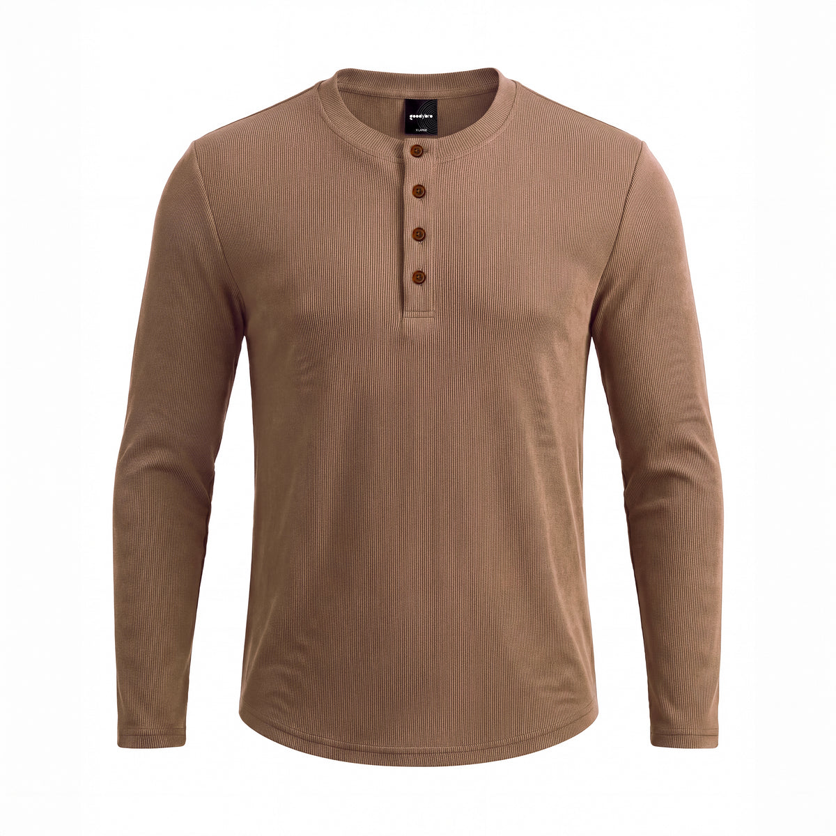 Classic Henley T-Shirt |  Brown