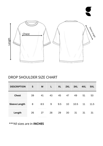 Drop Shoulder Black
