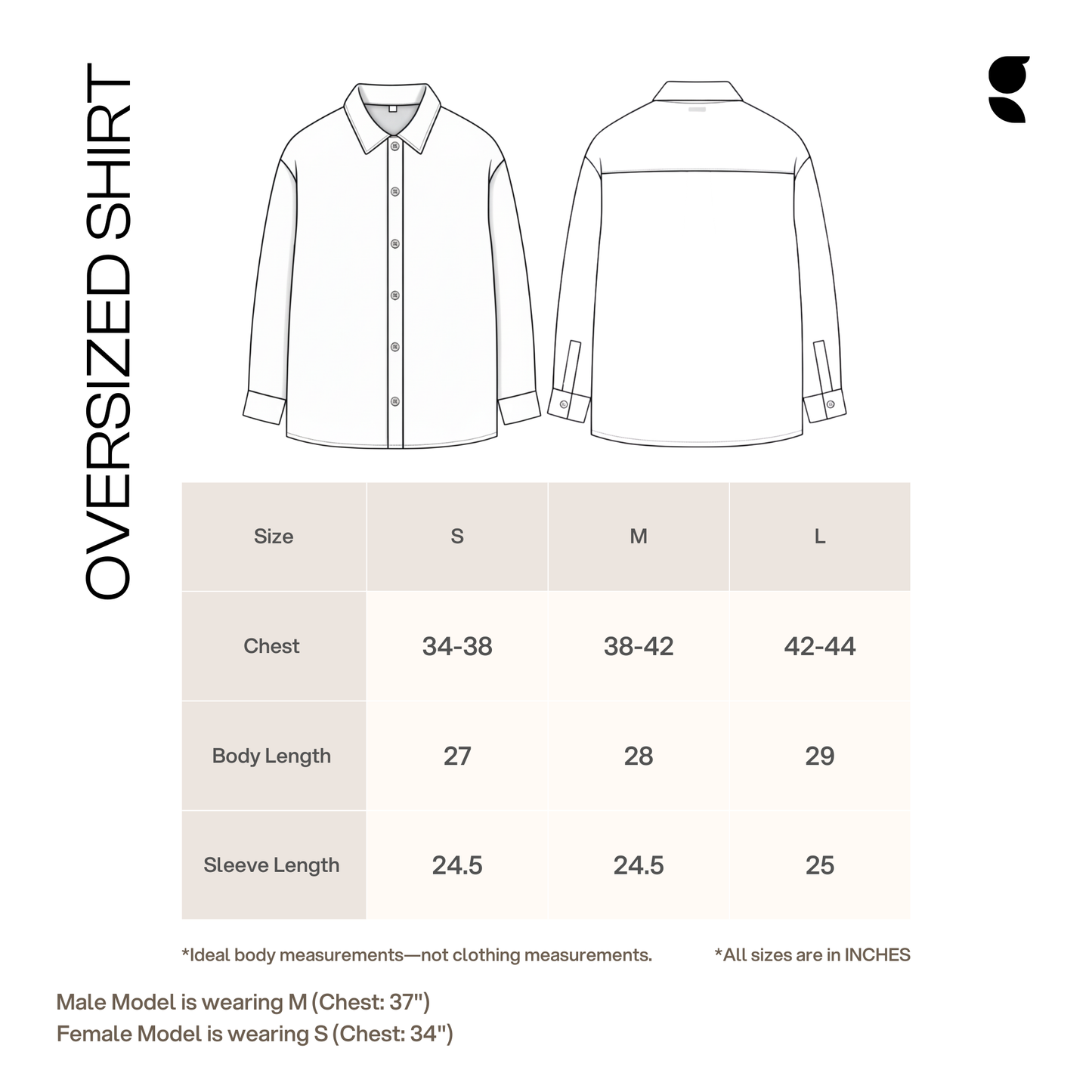 Oversized Shirt    Sky Blue