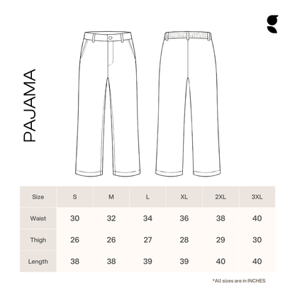 Straight Pajama   |  Cream White