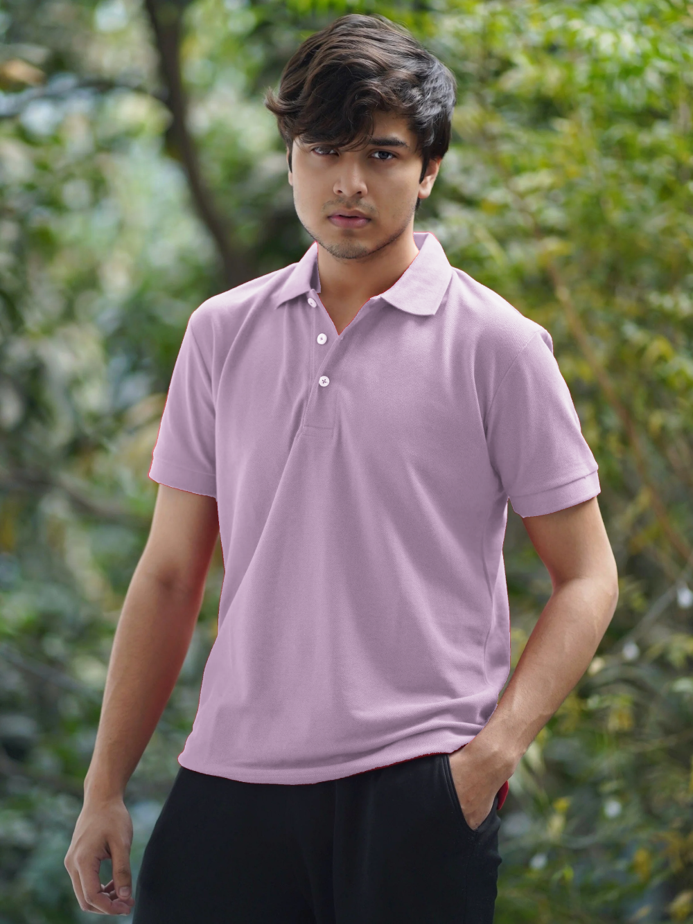 Solid Polo | Baby Lavender