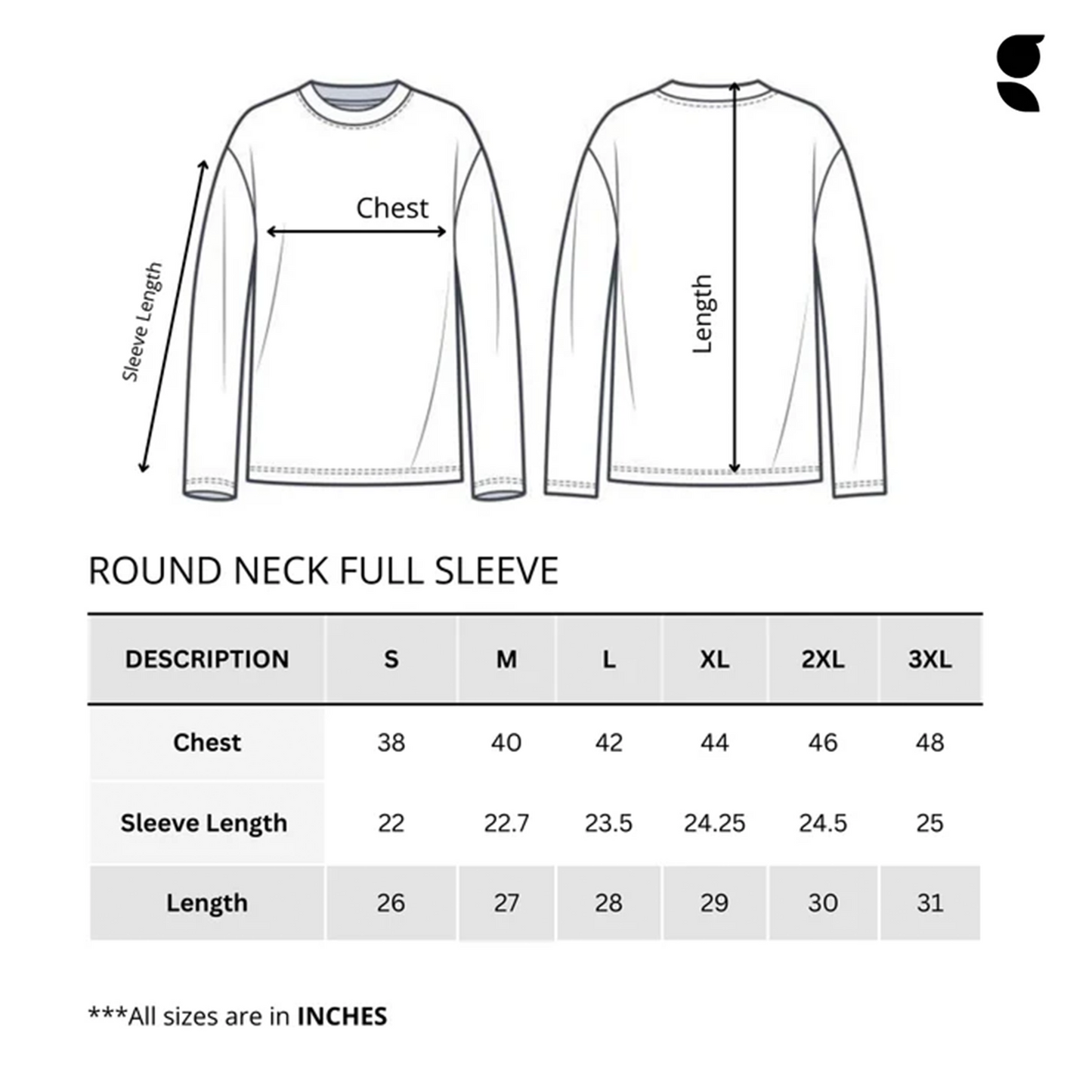 Round Neck Forest Green Full Sleeve