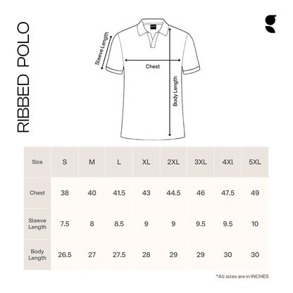 Ribbed Premium Polo   | Graphite Gray