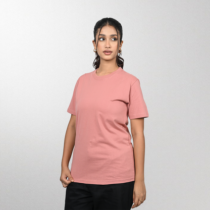 Round Neck Half Sleeve  |   Peach