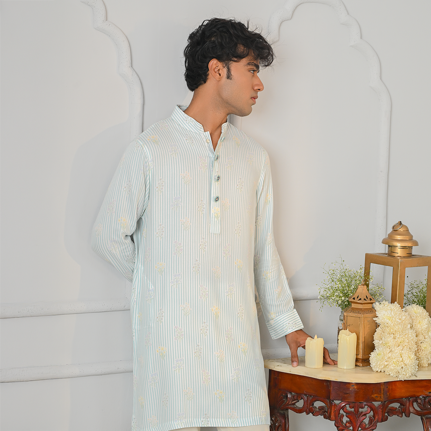 Gulbahaar   Panjabi    Pastel Blue