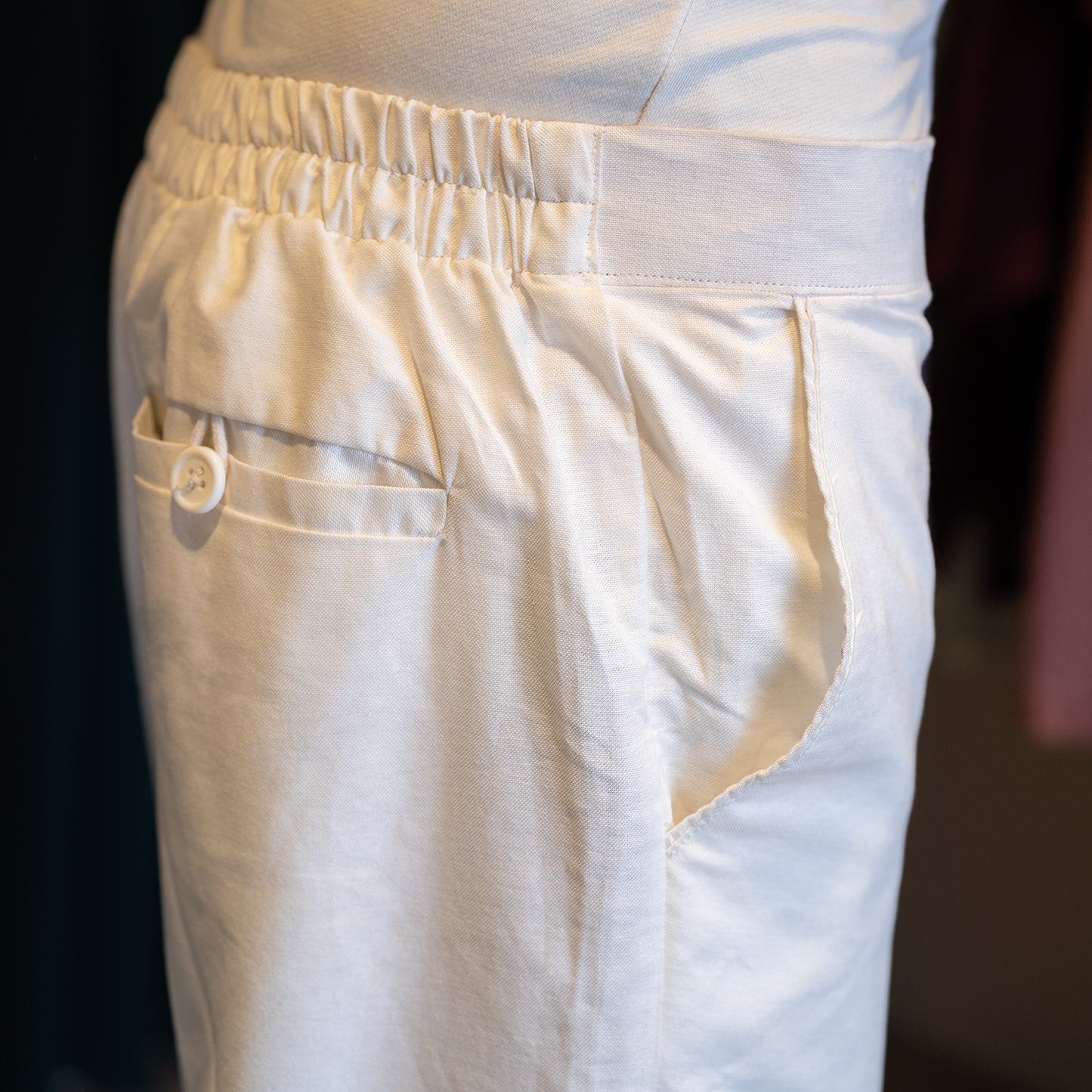 Straight Pajama   |  Cream White