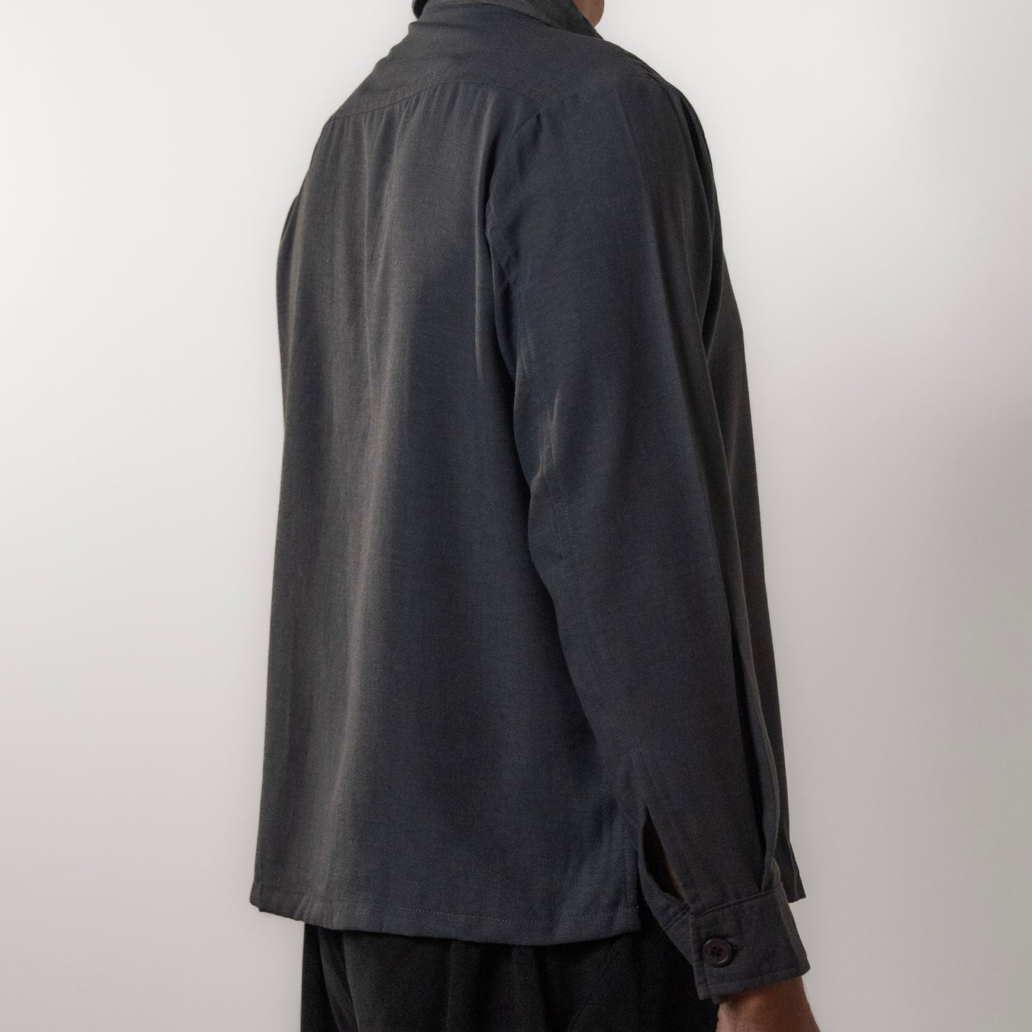 Solid Boxy Fit shirt । Charcoal Grey