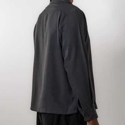 Solid Boxy Fit shirt । Charcoal Grey