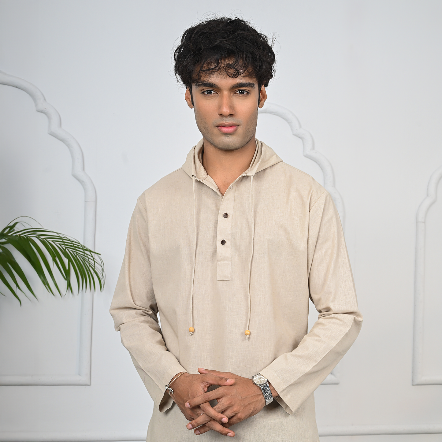 Hooded Katua    Beige