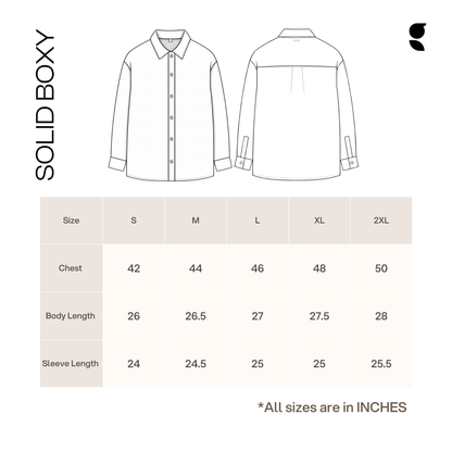 Viscose Boxy Fit shirt । Royal Blue