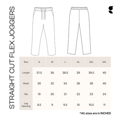 Straight Cut Flex Joggers – Onyx Black