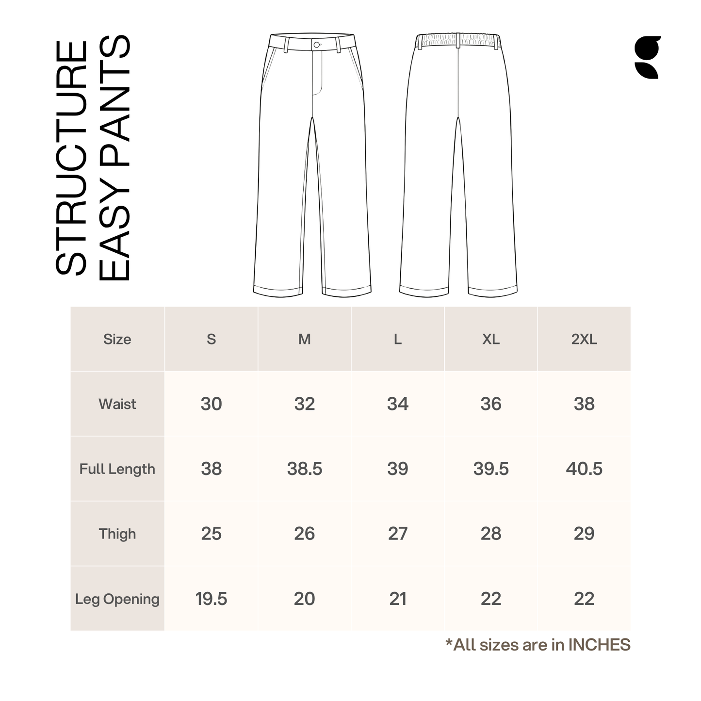 Structure Easy Pants | Ash Grey