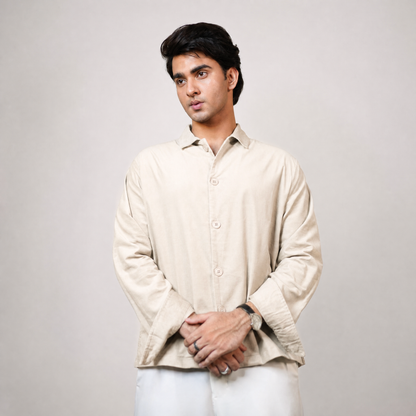 Summer Cord Shirt  | Beige